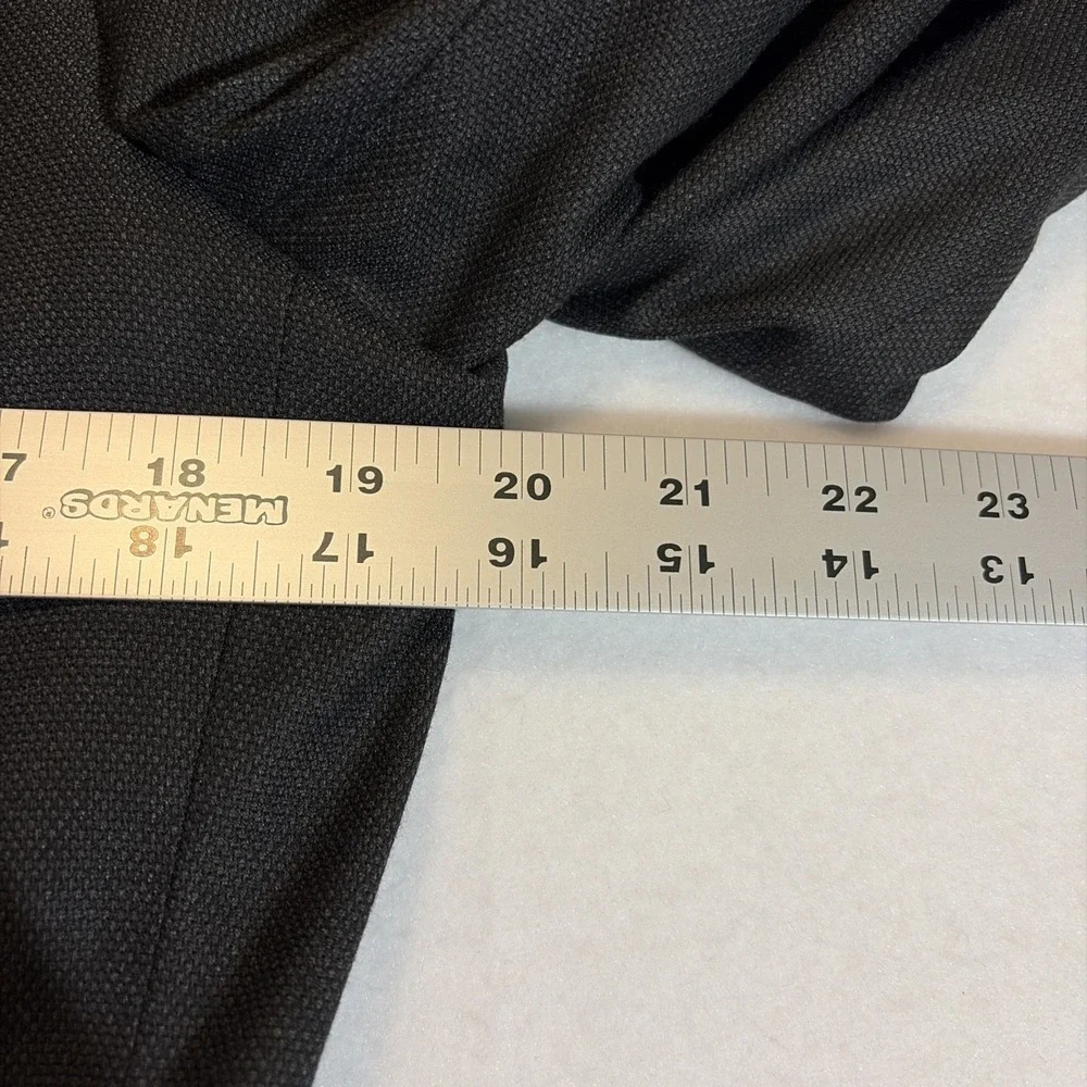 Banana Republic Slim Fit Nailshead Suit Jacket Sport Coat Mens 40S Charcoal Gray